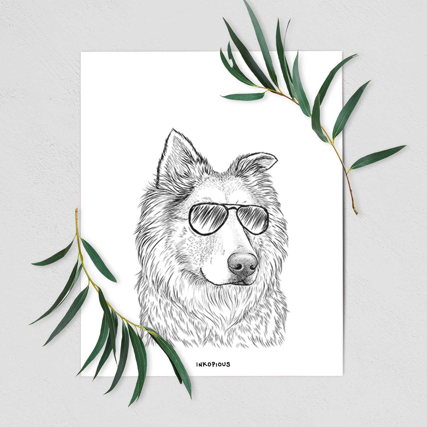 Penny the Chow Mix Art Print