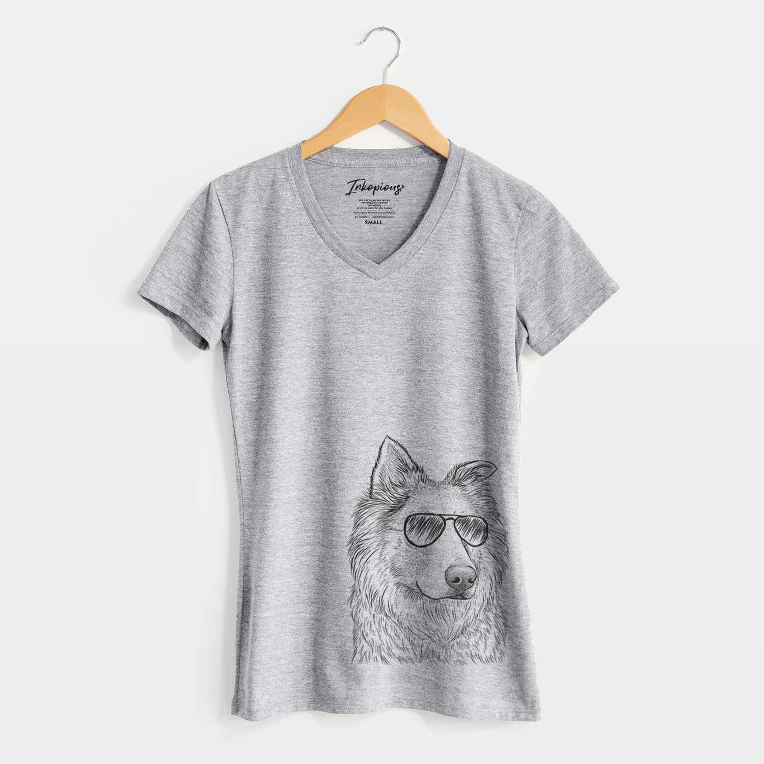 Aviator Penny the Chow Mix - Women's V-neck Shirt