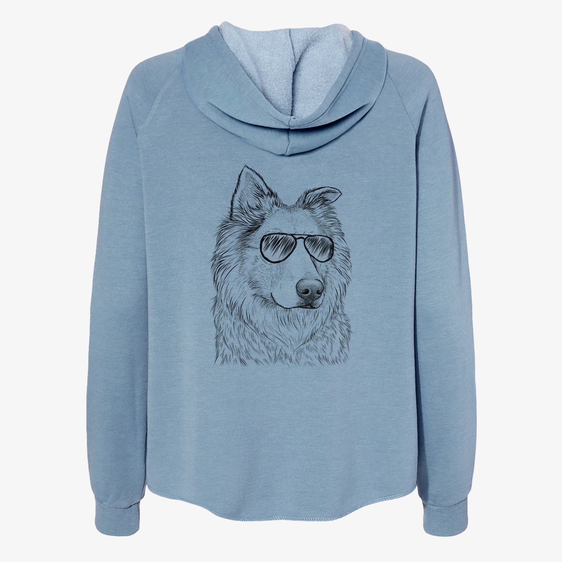 Penny the Chow Mix - Women's Cali Wave Zip-Up Sweatshirt