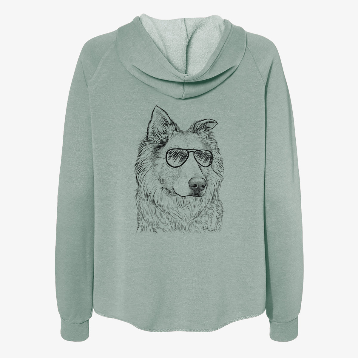 Penny the Chow Mix - Women's Cali Wave Zip-Up Sweatshirt