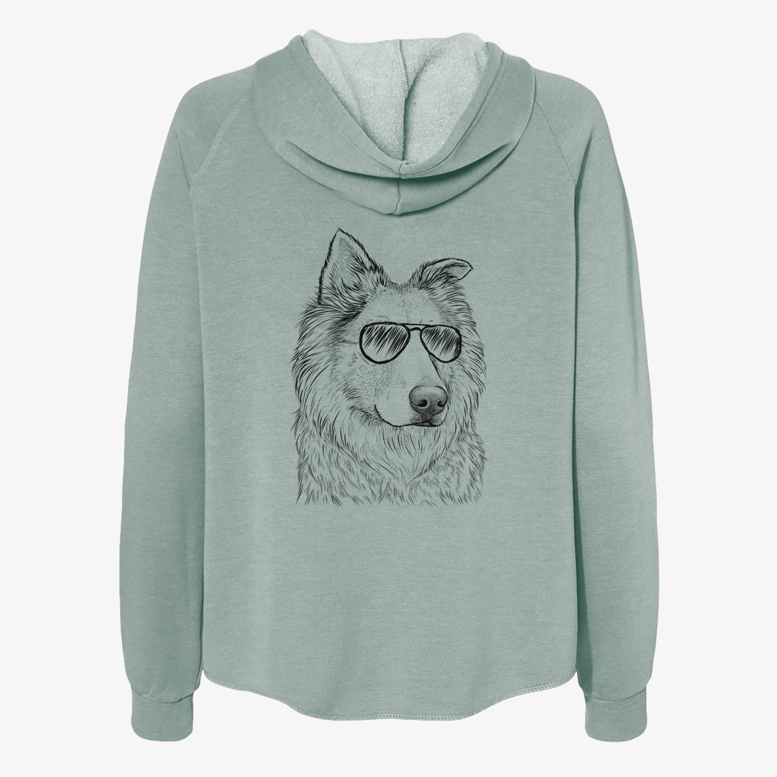 Penny the Chow Mix - Women's Cali Wave Zip-Up Sweatshirt