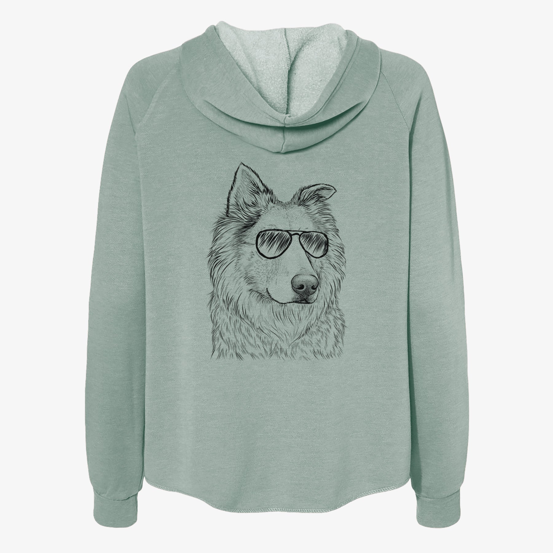 Penny the Chow Mix - Women's Cali Wave Zip-Up Sweatshirt