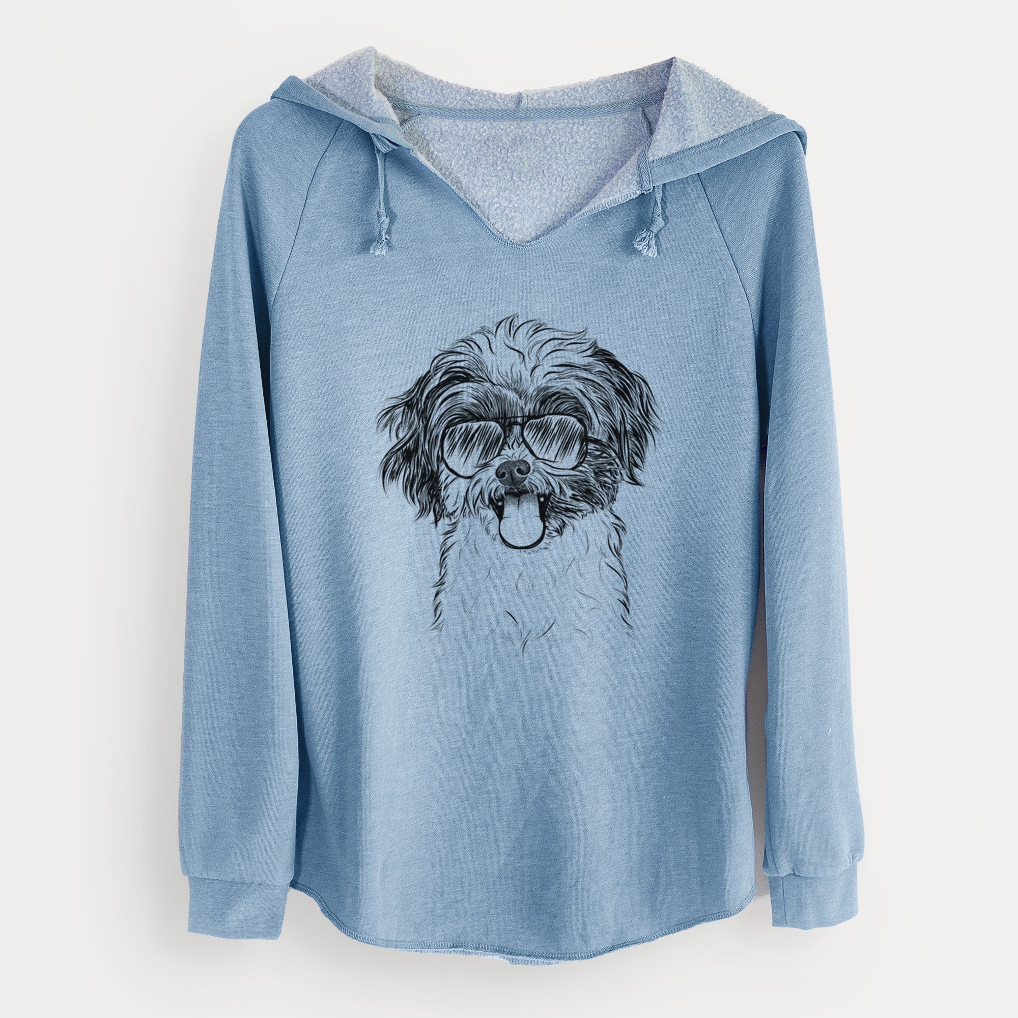 Aviator Pepper the Shihpoo - Cali Wave Hooded Sweatshirt