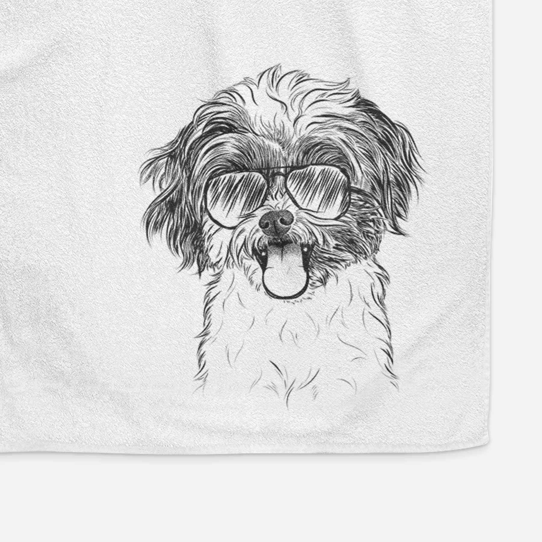 Pepper the Shihpoo Decorative Hand Towel