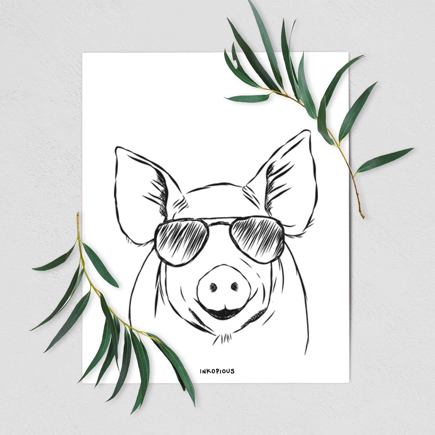 Perry the Pig Art Print