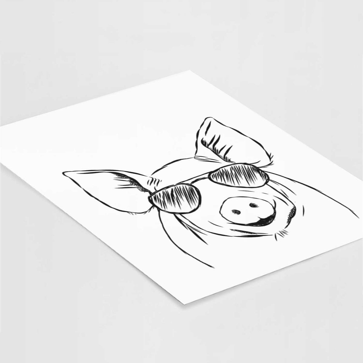 Perry the Pig Art Print