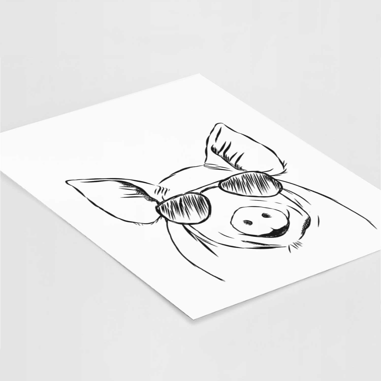 Perry the Pig Art Print