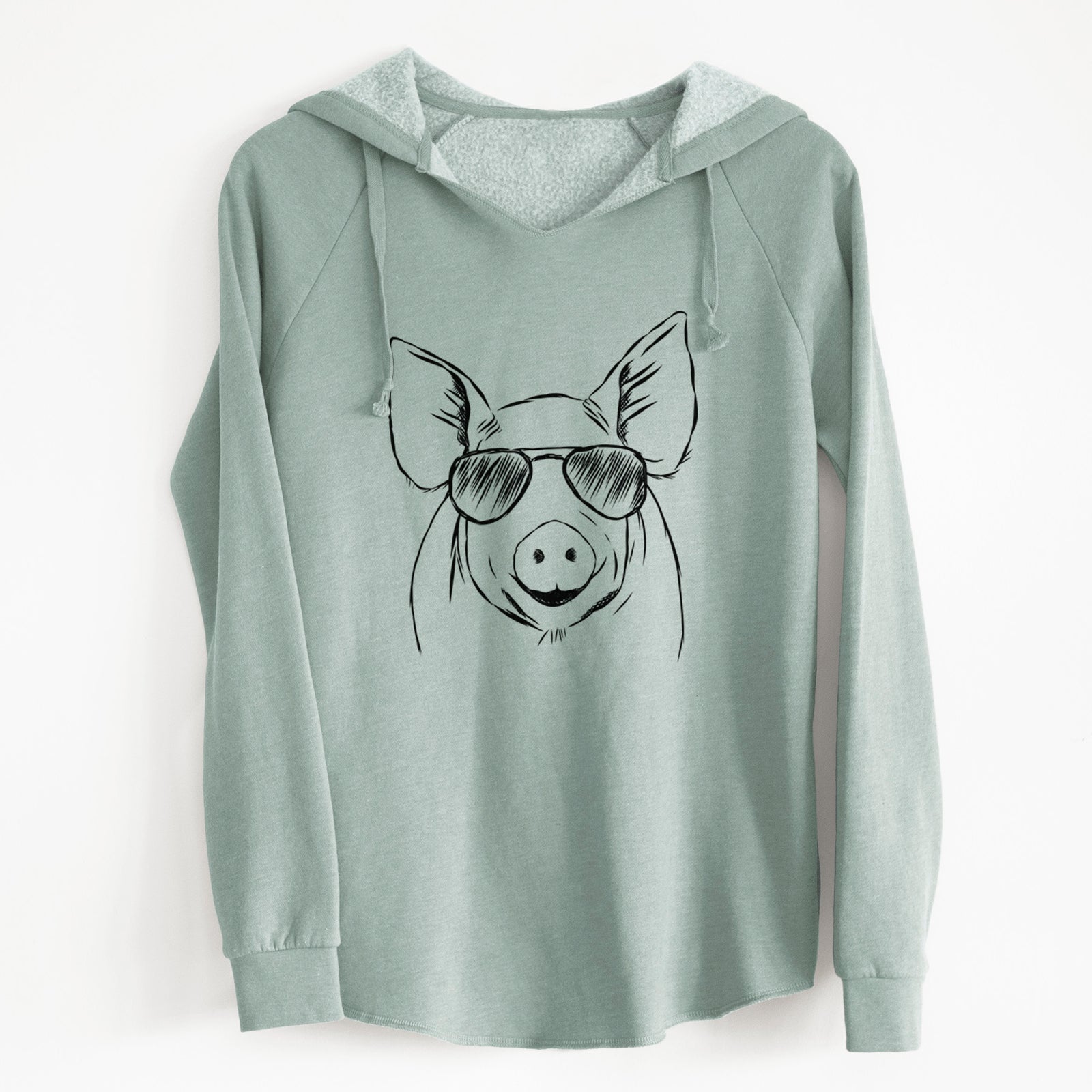 Aviator Perry the Pig - Cali Wave Hooded Sweatshirt