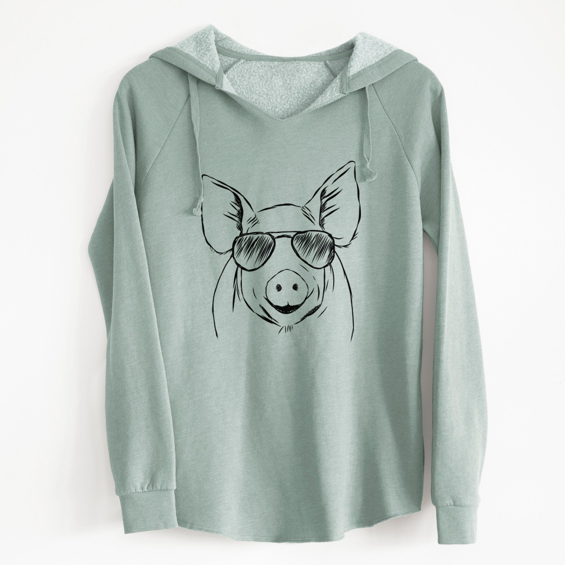 Aviator Perry the Pig - Cali Wave Hooded Sweatshirt