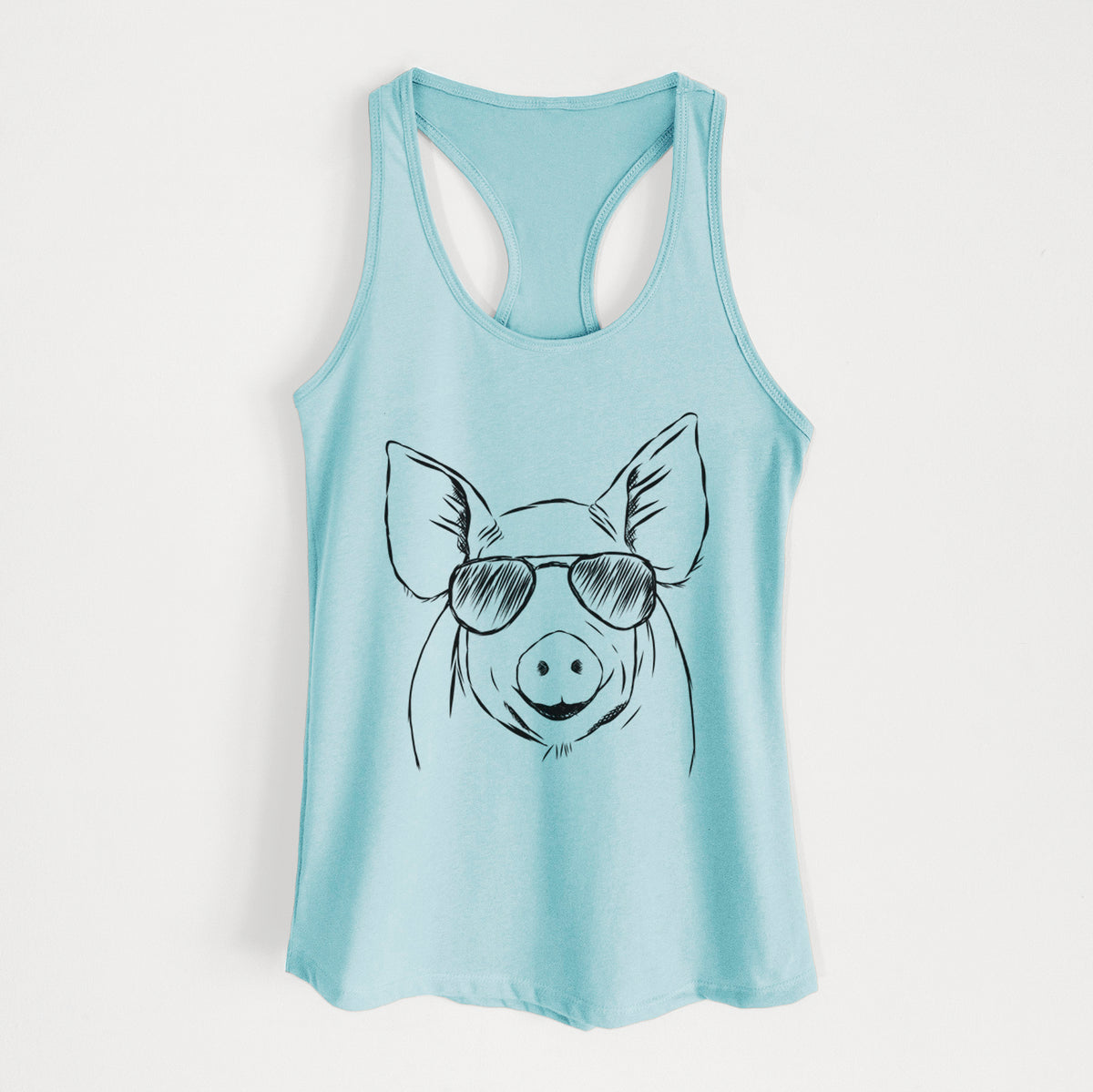 Perry the Pig - Women's Racerback Tanktop