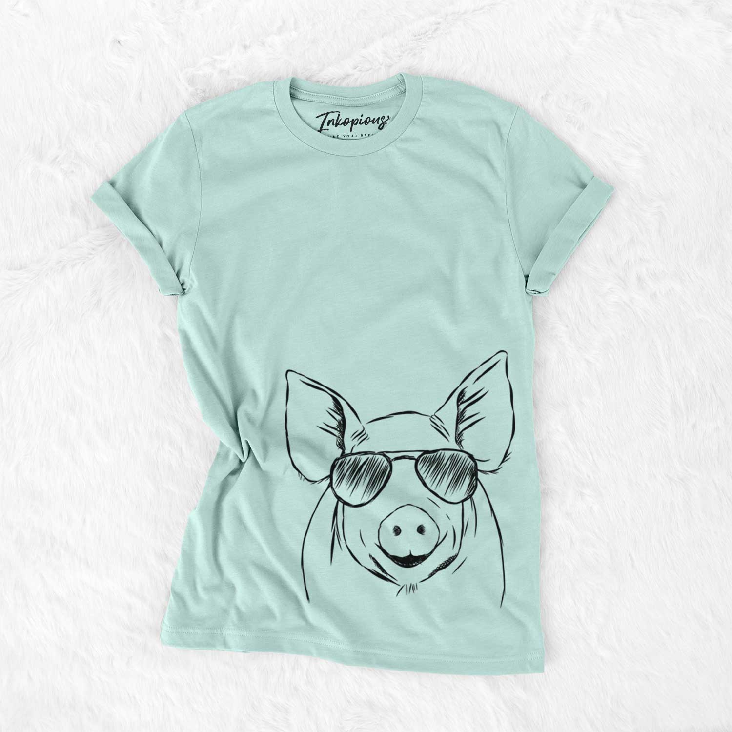 Aviator Perry the Pig - Unisex Crewneck