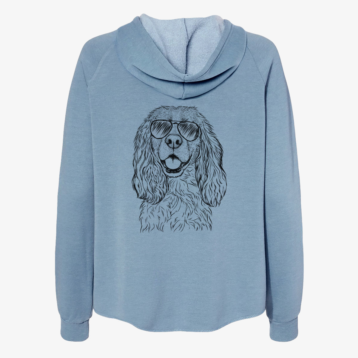 Perry the Cockalier - Women's Cali Wave Zip-Up Sweatshirt