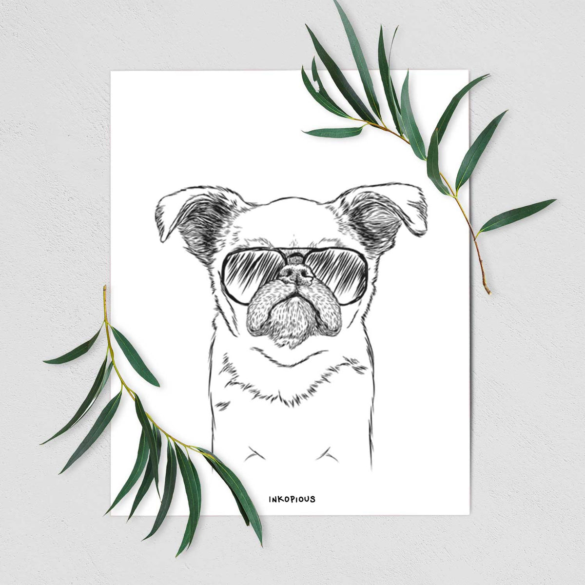 Petit Penny the Brussels Griffon Art Print