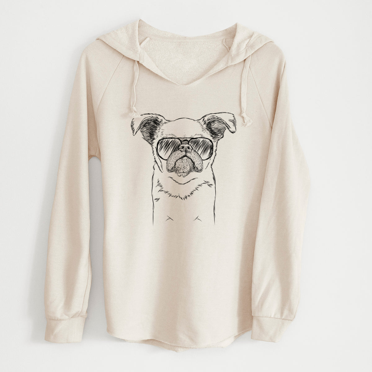 Aviator Petit Penny the Brussels Griffon - Cali Wave Hooded Sweatshirt