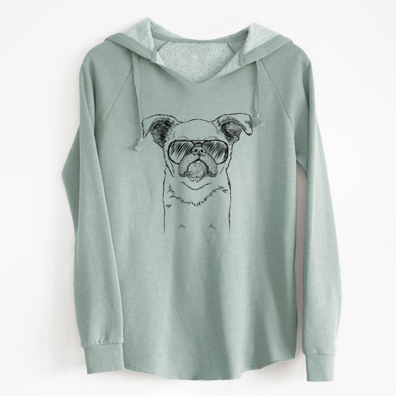 Aviator Petit Penny the Brussels Griffon - Cali Wave Hooded Sweatshirt
