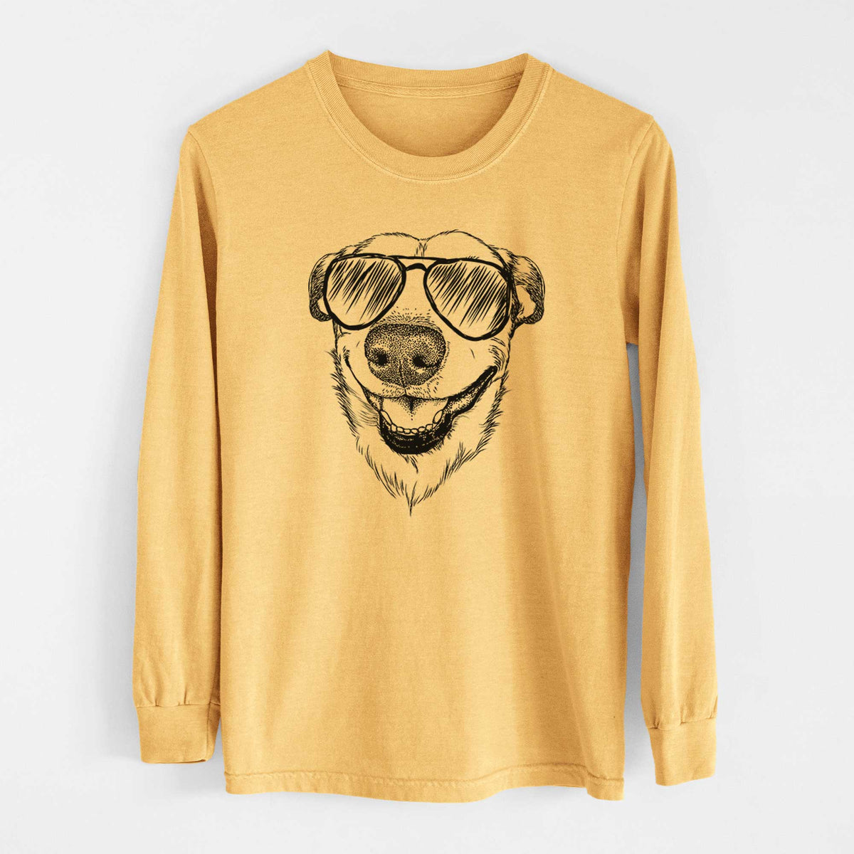 Aviators Petrah the Staffy Mix - Heavyweight 100% Cotton Long Sleeve