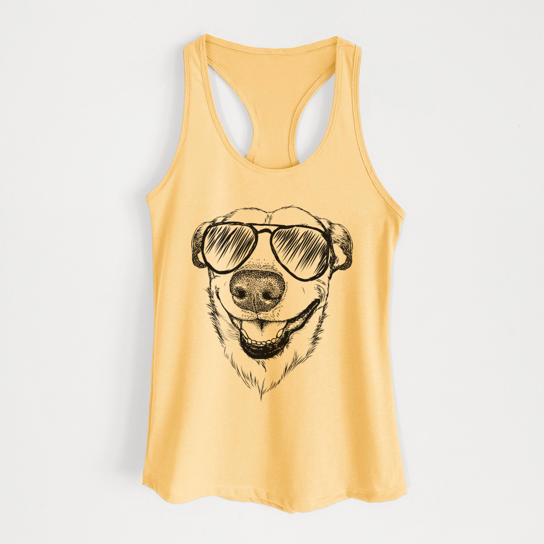 Petrah the Staffy Mix - Women's Racerback Tanktop