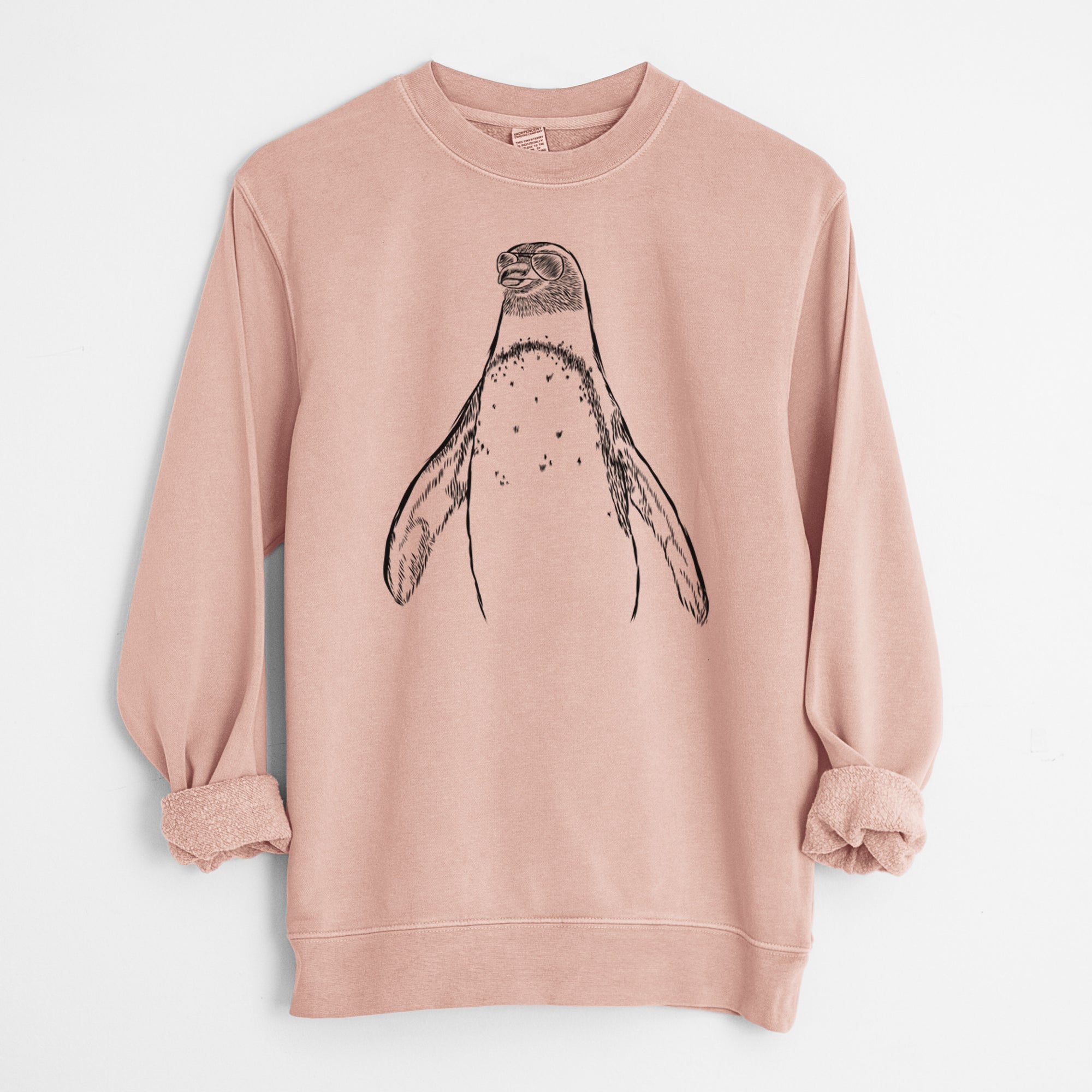 Aviator Peyton the Penguin - Unisex Pigment Dyed Crew Sweatshirt