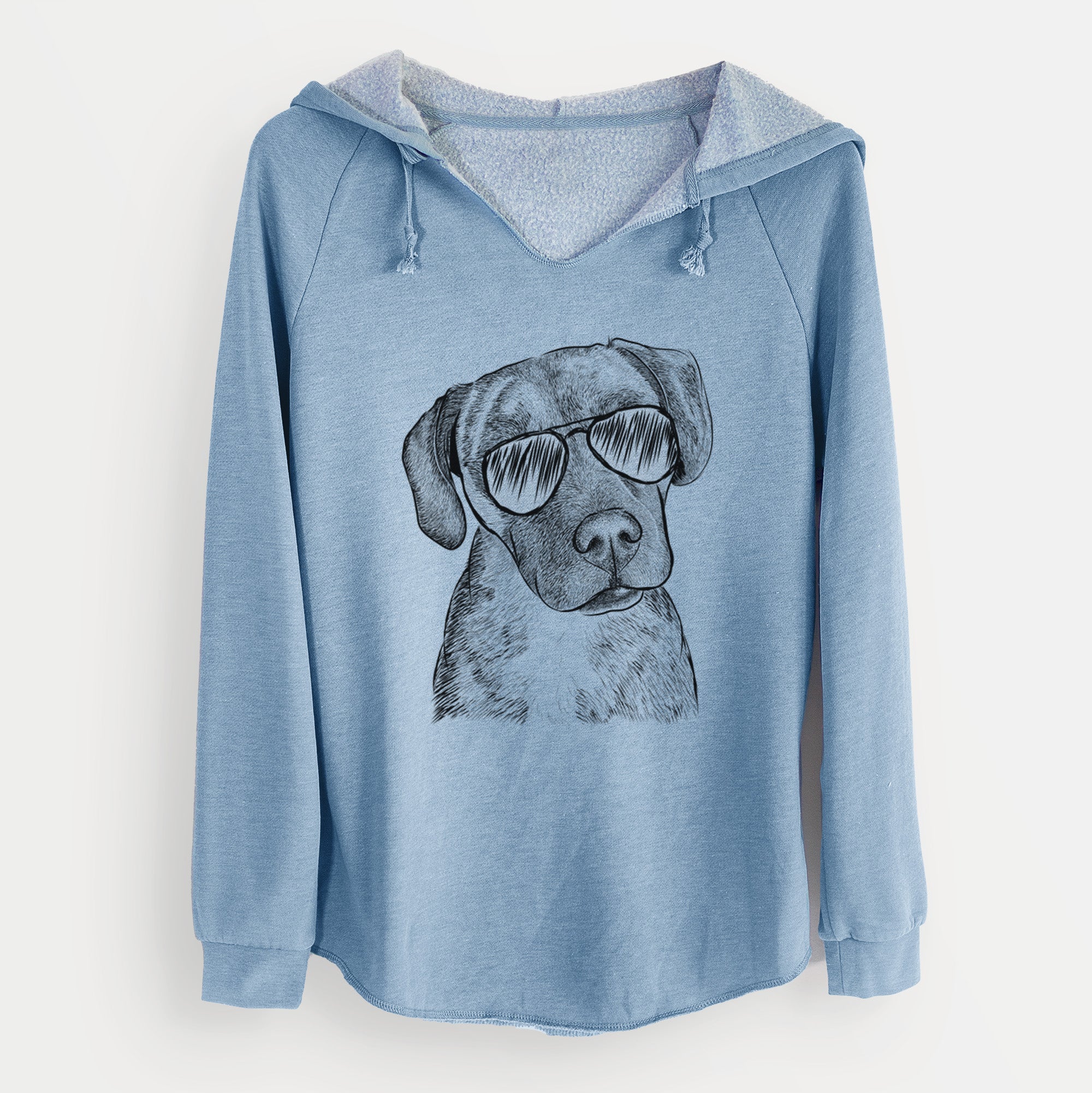 Aviator Peyton Manning the Beagle Bulldog Mix - Cali Wave Hooded Sweatshirt