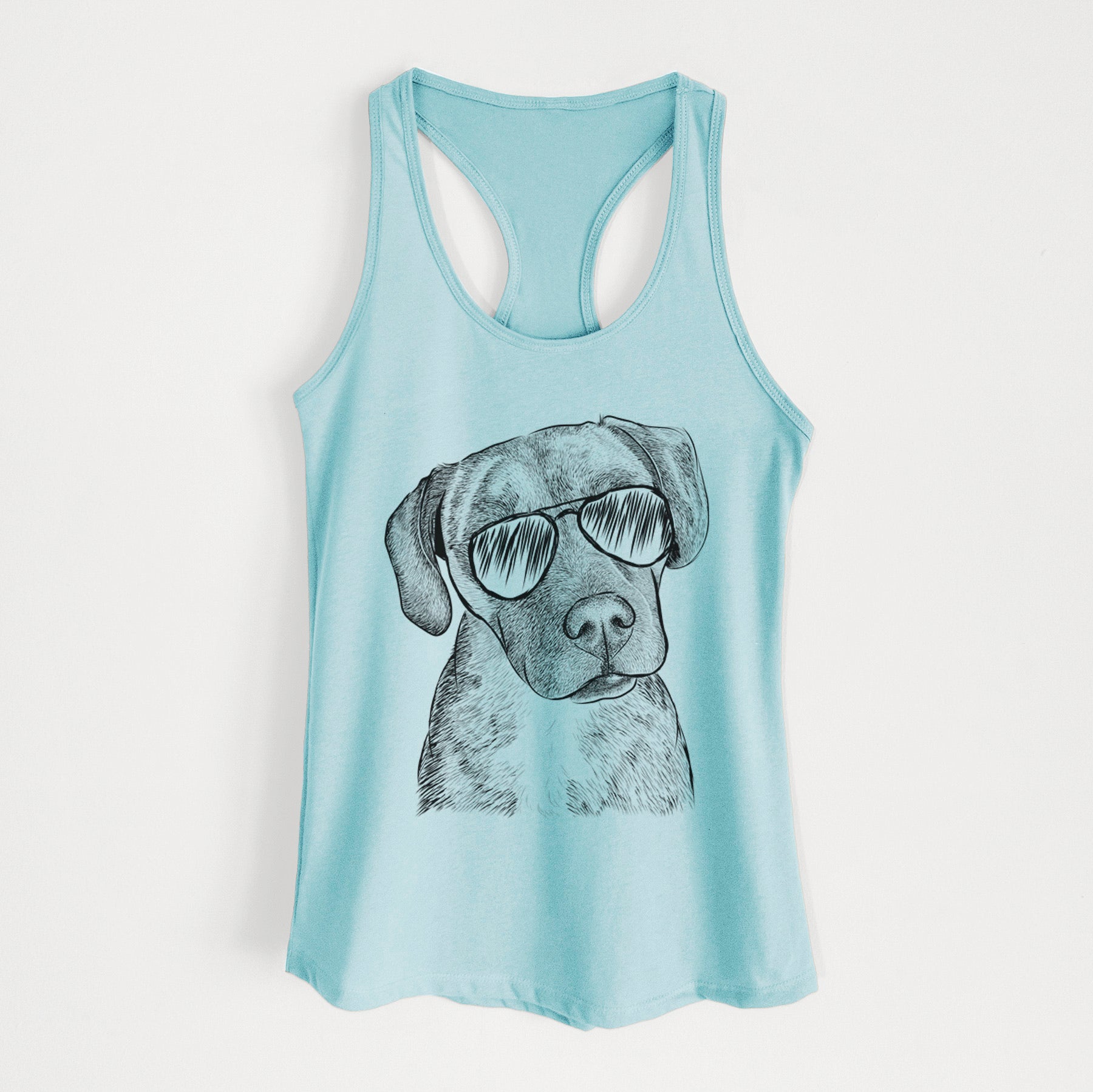 Peyton Manning the Beagle Bulldog Mix - Women's Racerback Tanktop