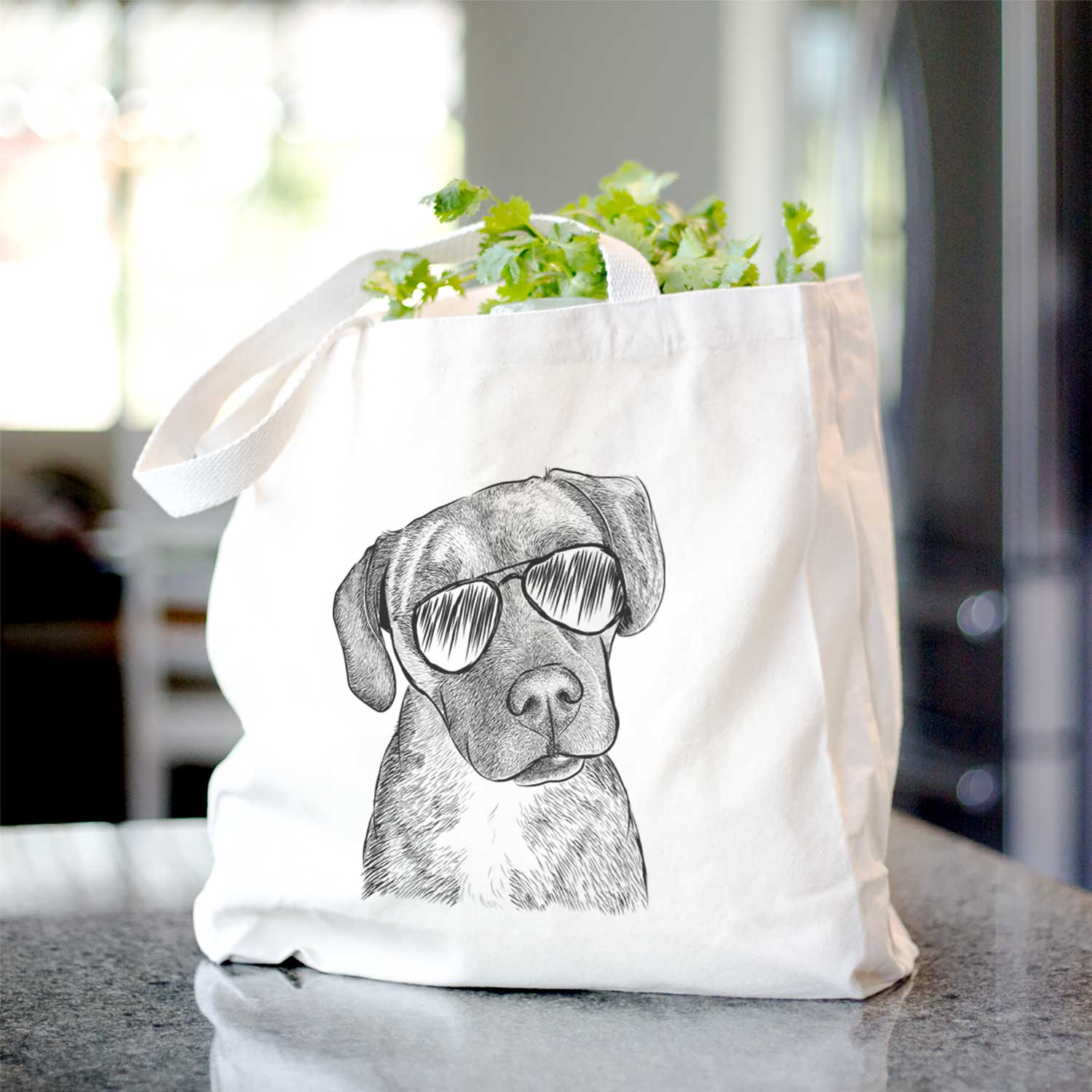 Peyton Manning the Beagle Bulldog Mix - Tote Bag