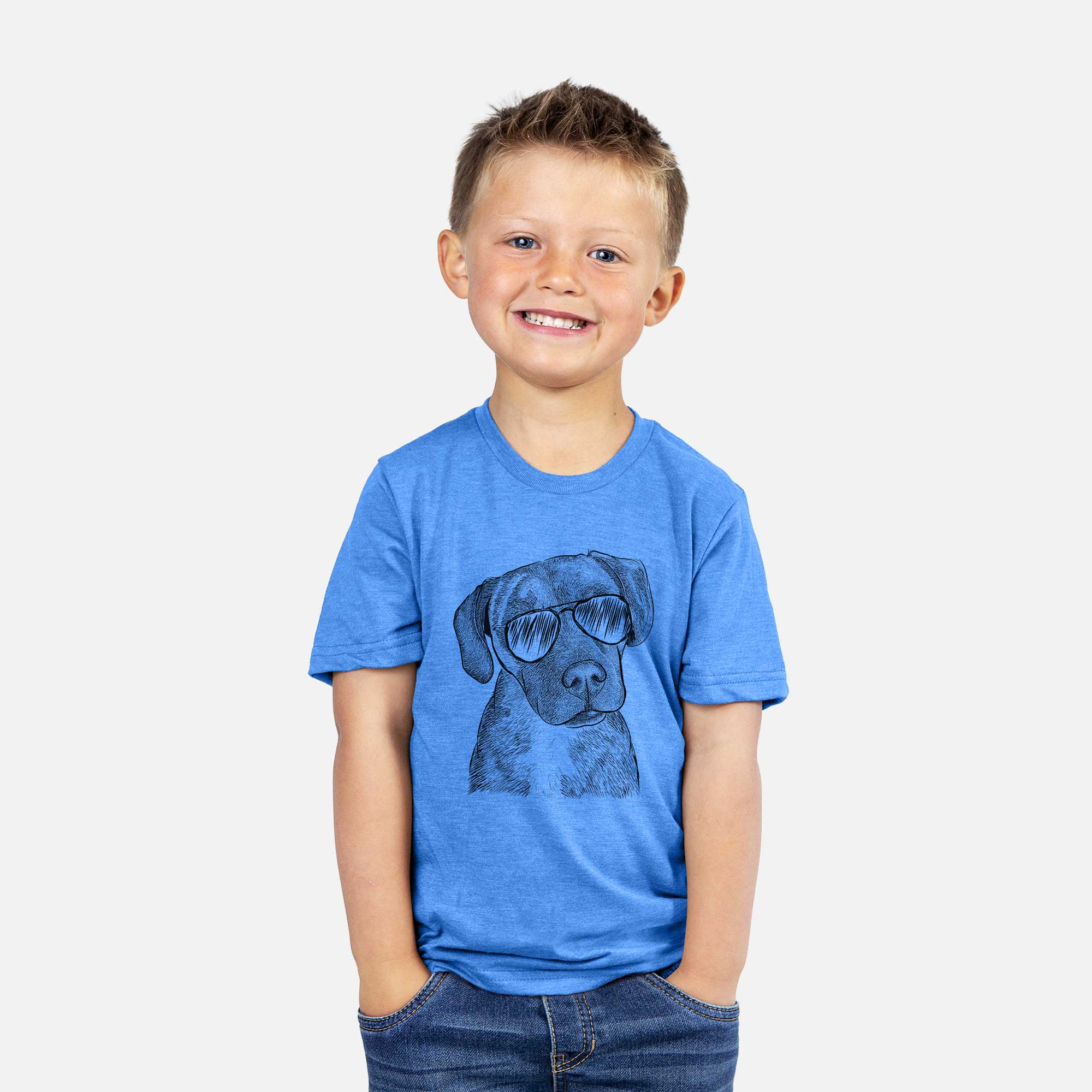 Aviator Peyton Manning the Beagle Bulldog Mix - Kids/Youth/Toddler Shirt