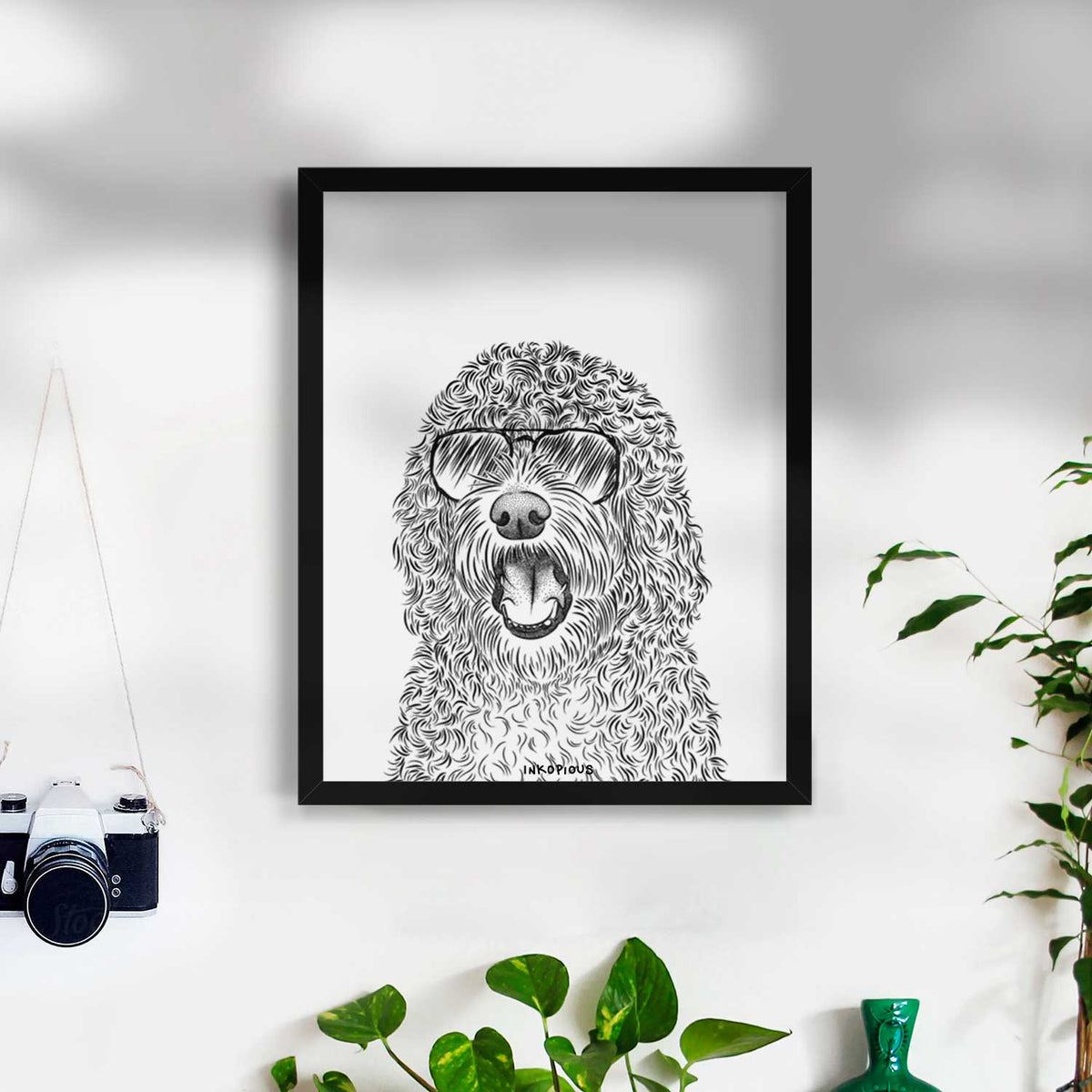 Phillip the Portuguese Water Dog Art Print