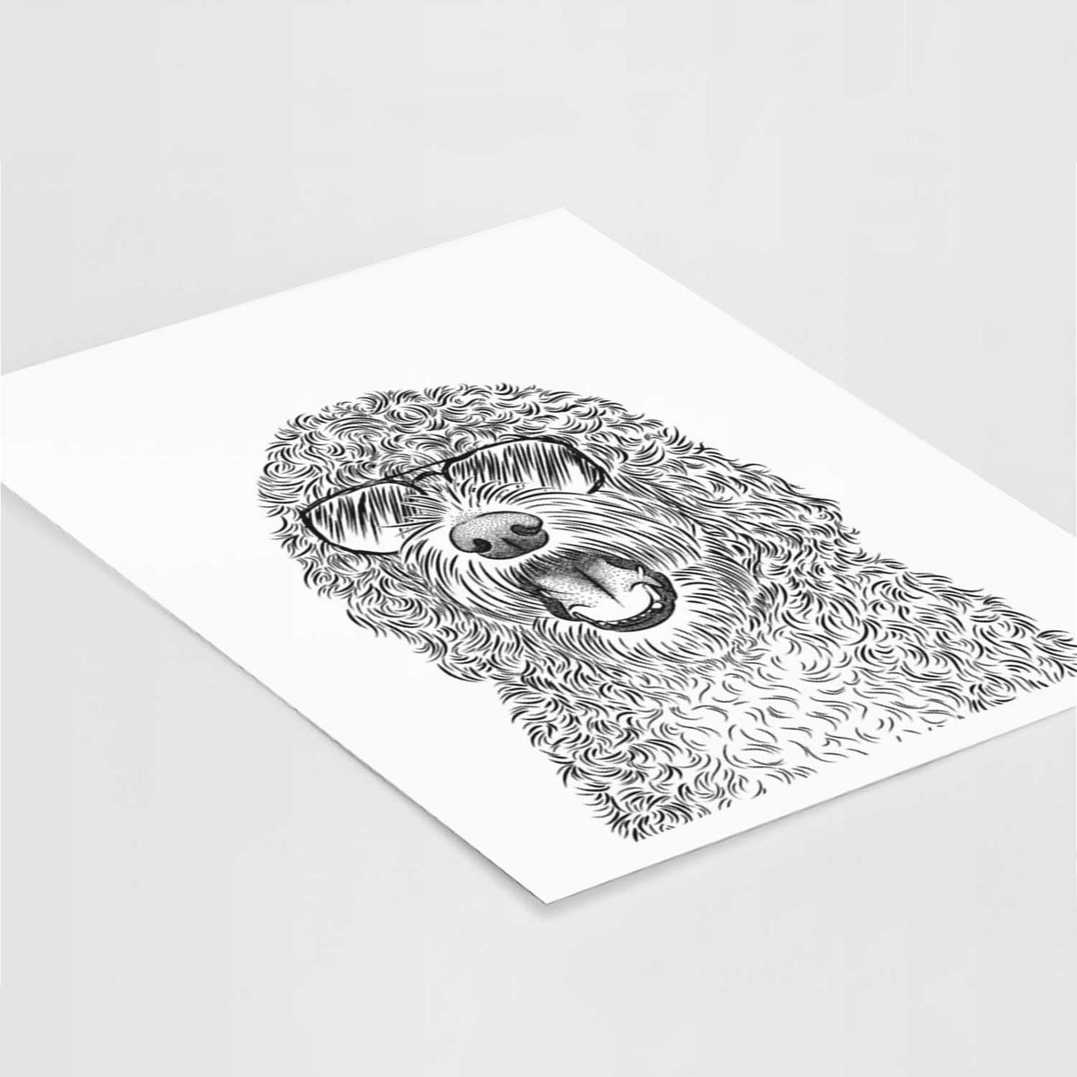 Phillip the Portuguese Water Dog Art Print