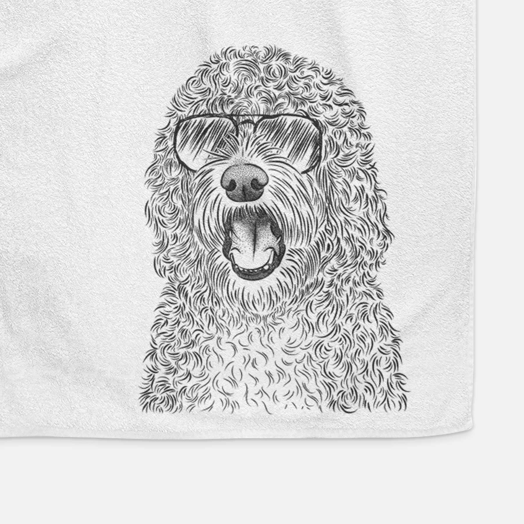 Phillip the Portuguese Water Dog Decorative Hand Towel