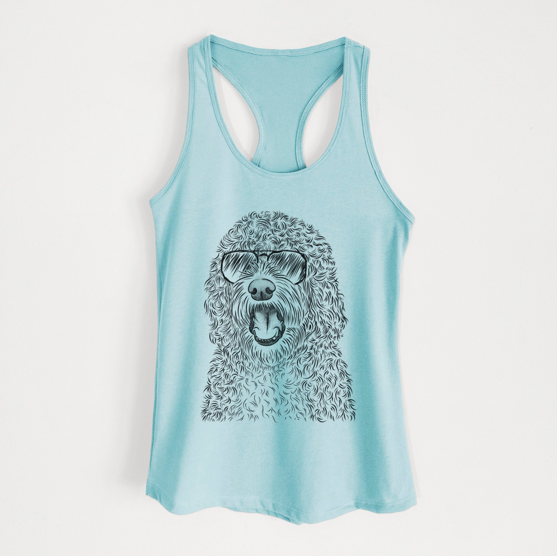 Phillip the Portuguese Water Dog - Women's Racerback Tanktop