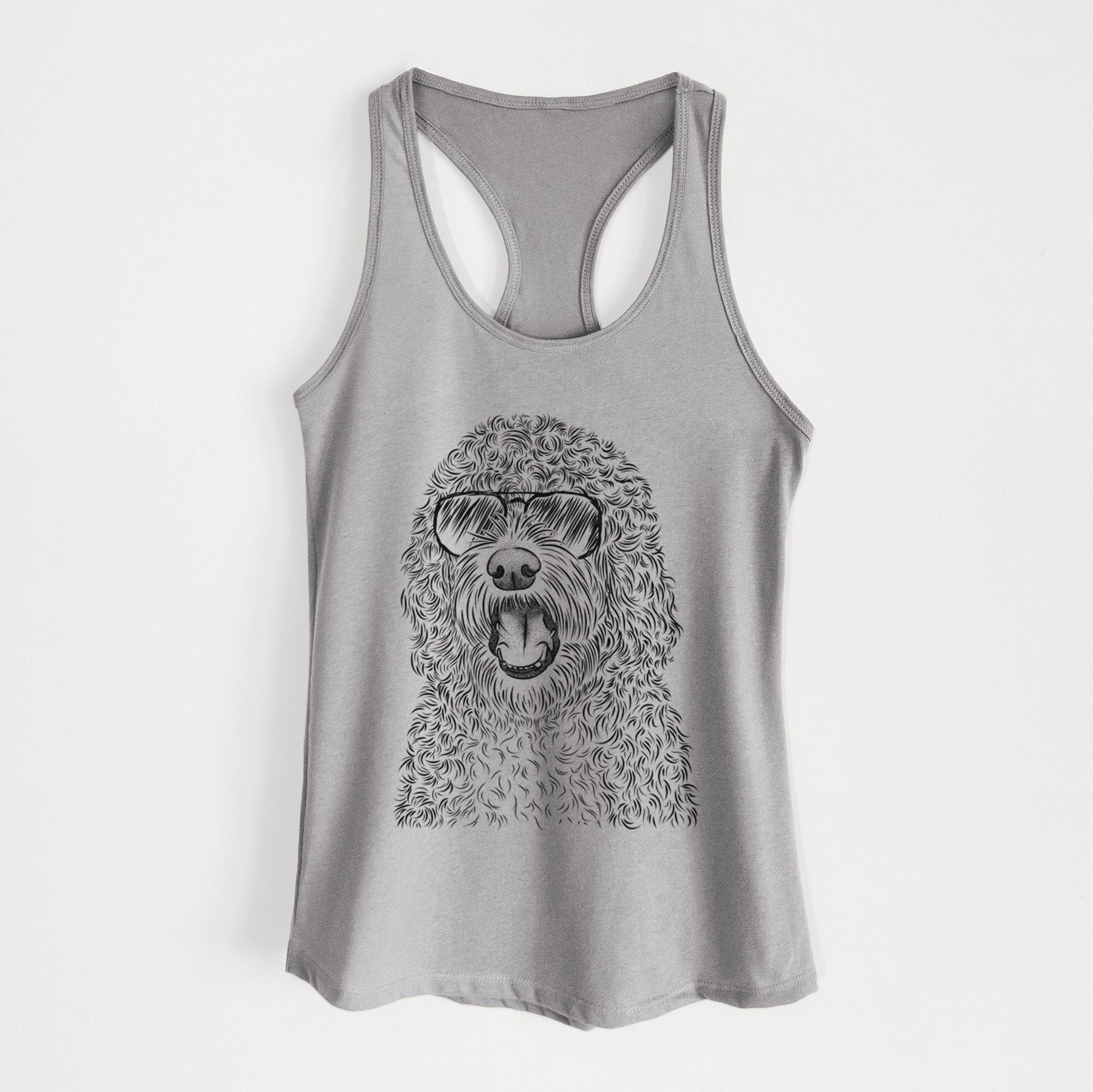 Phillip the Portuguese Water Dog - Women's Racerback Tanktop