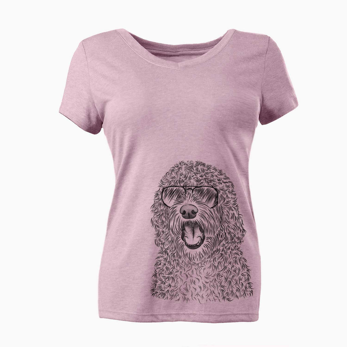 Aviator Phillip the Portuguese Water Dog - Women's V-neck Shirt