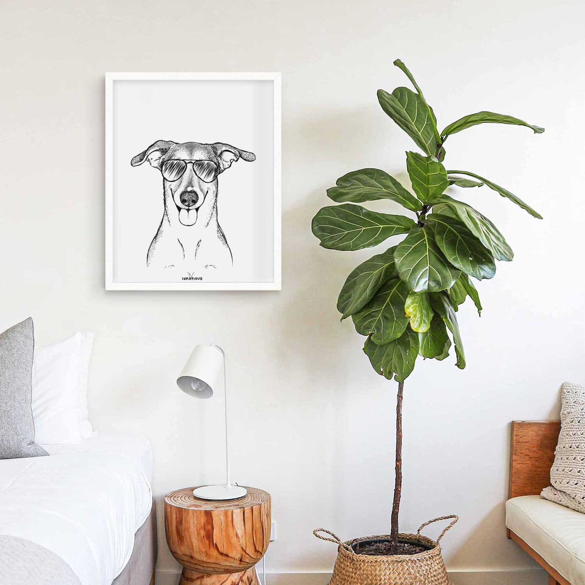 Phoebe the Corgi Mix Art Print