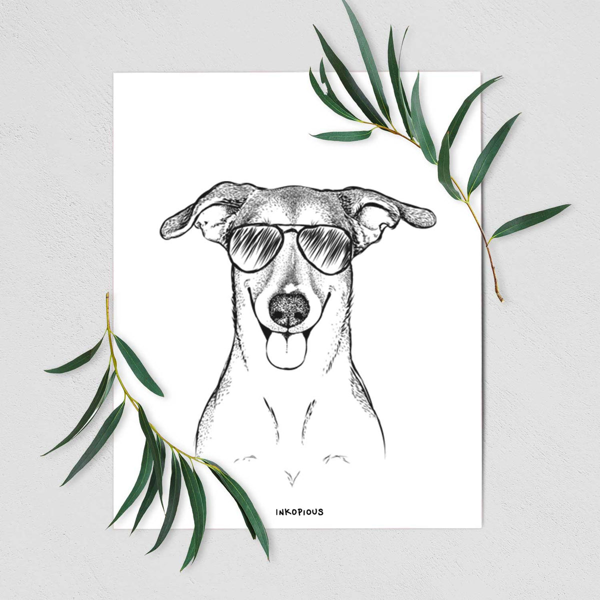 Phoebe the Corgi Mix Art Print