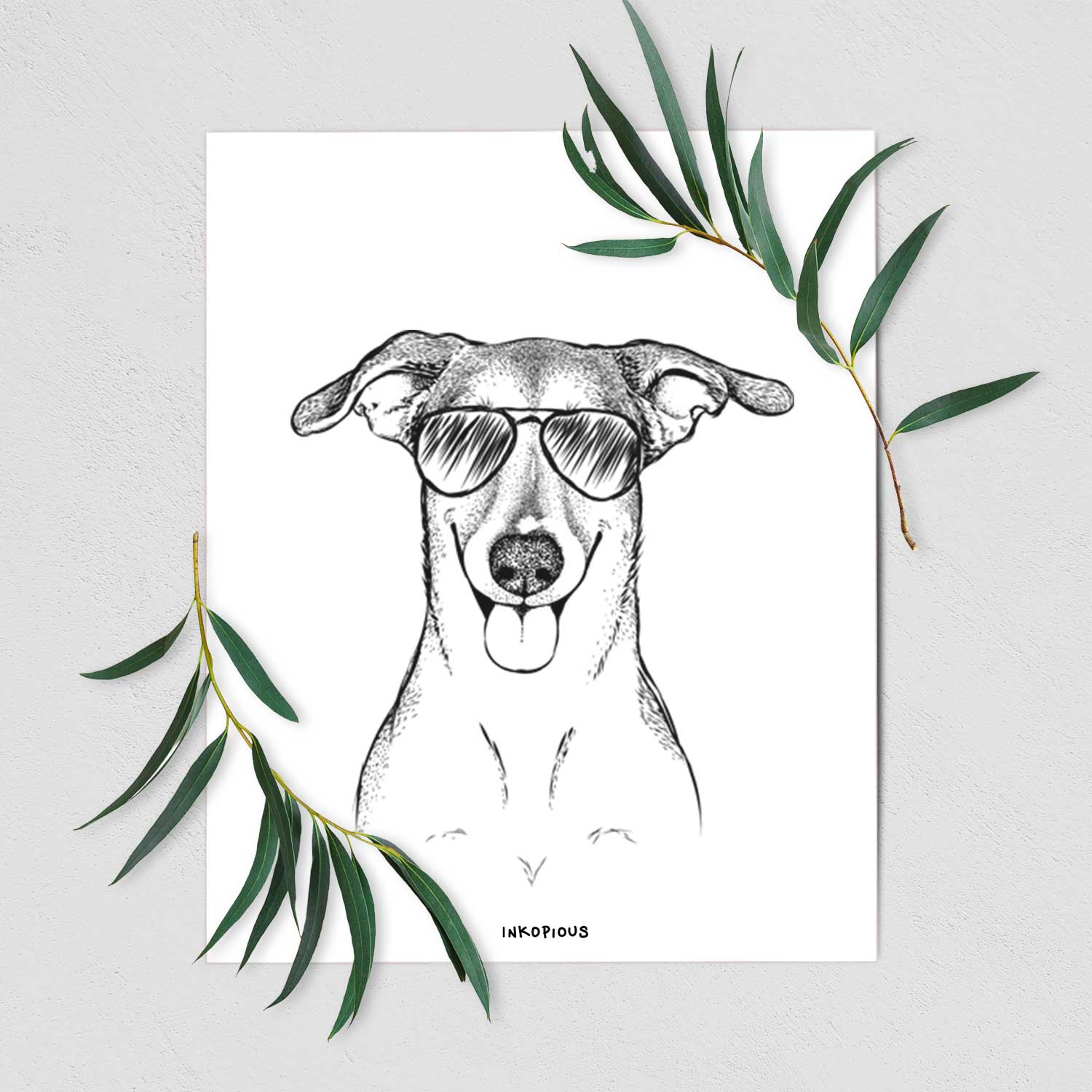 Phoebe the Corgi Mix Art Print