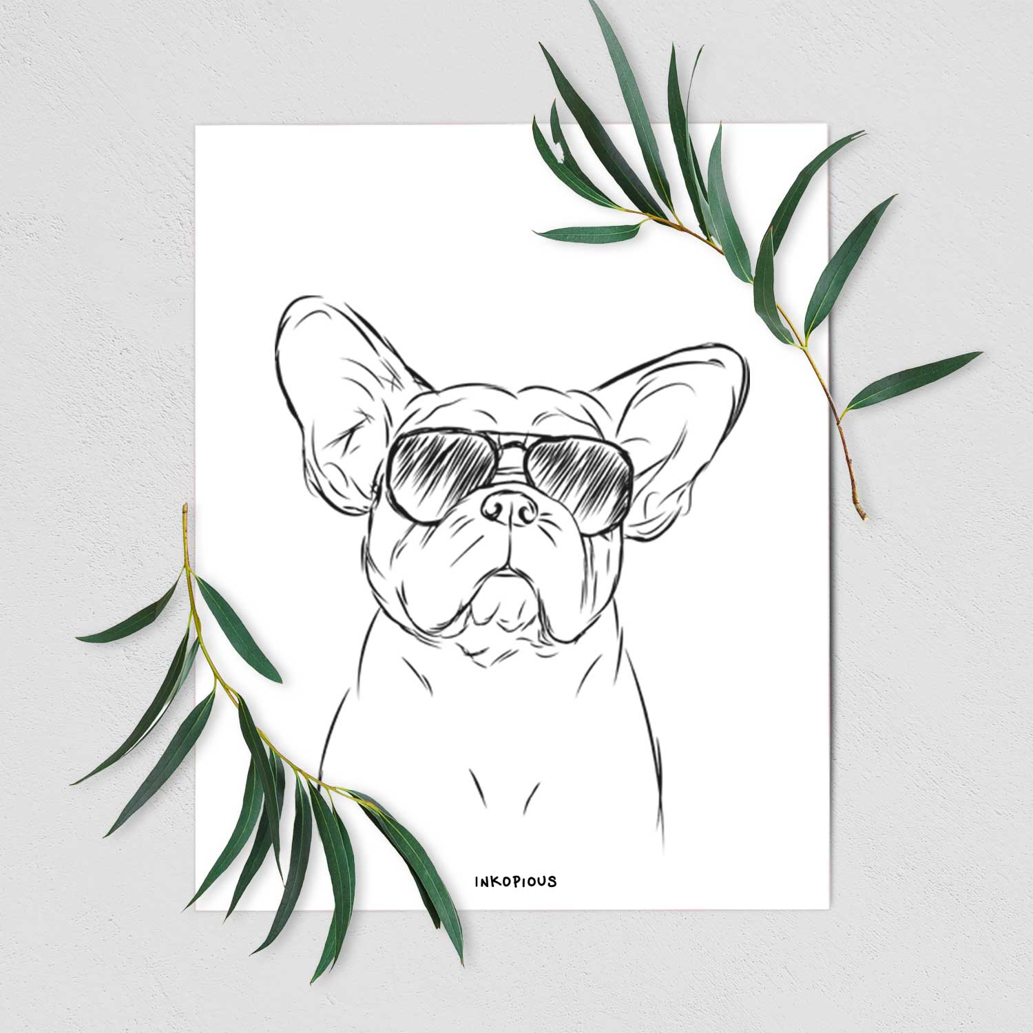 Pierre the French Bulldog Art Print