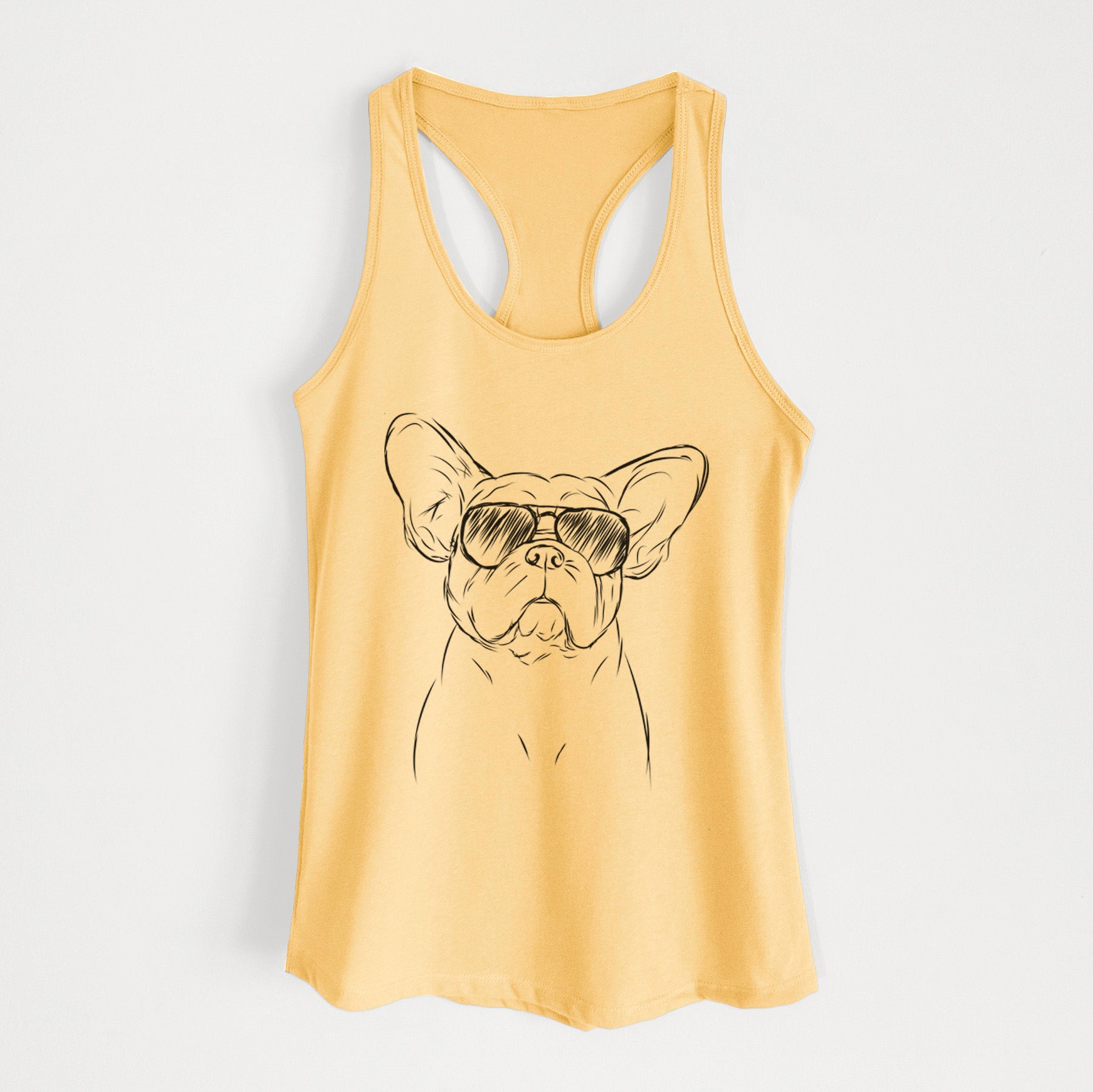 Pierre the French Bulldog - Women's Racerback Tanktop