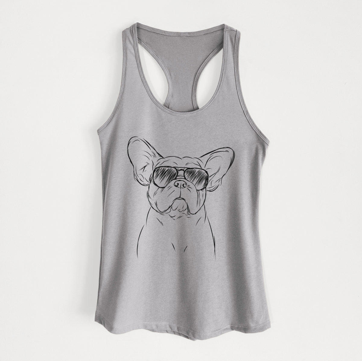 Pierre the French Bulldog - Women's Racerback Tanktop