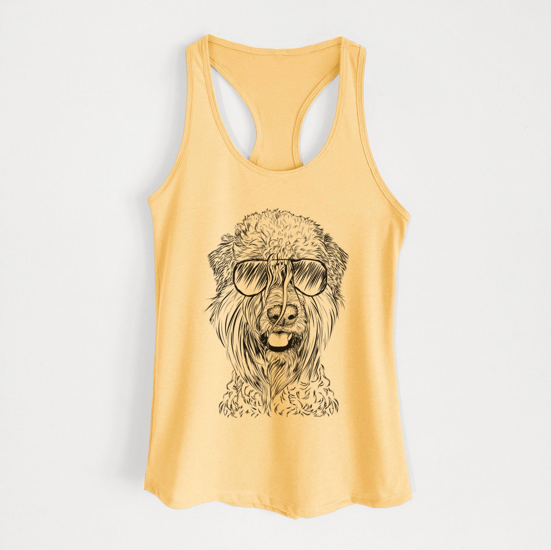 Pierre the Soft Coated Wheaten Terrier - Women's Racerback Tanktop