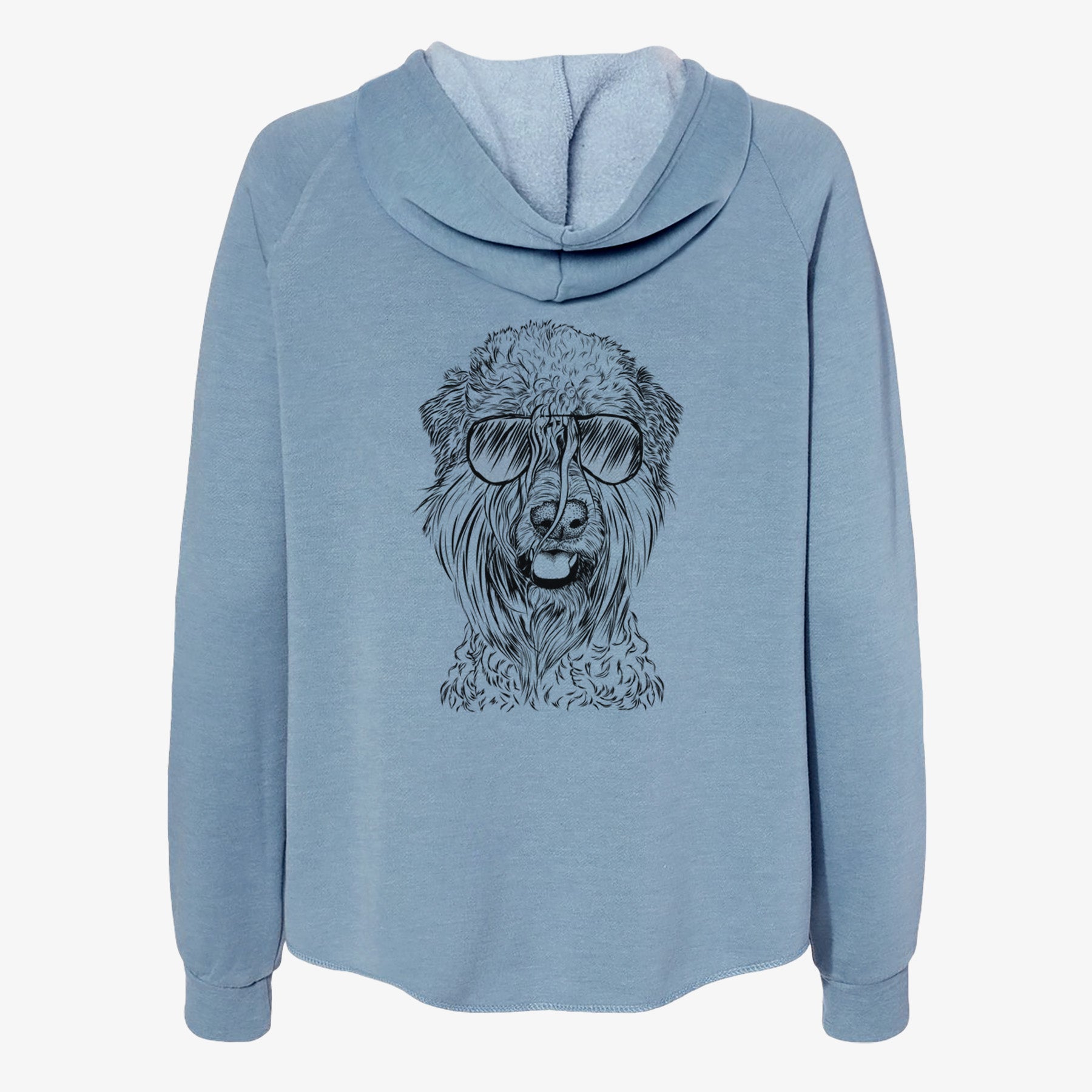 Pierre the Soft Coated Wheaten Terrier - Women's Cali Wave Zip-Up Sweatshirt