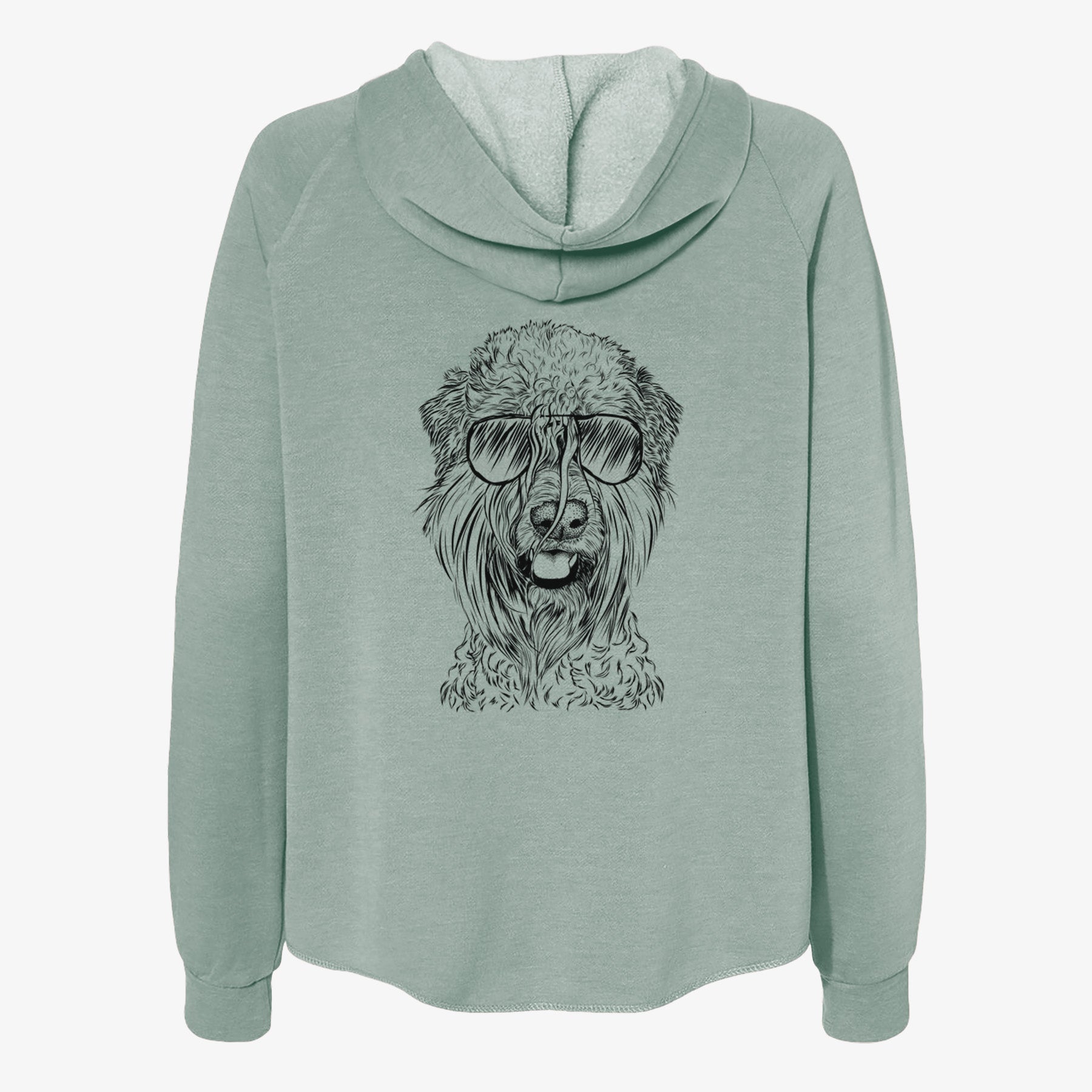 Pierre the Soft Coated Wheaten Terrier - Women's Cali Wave Zip-Up Sweatshirt