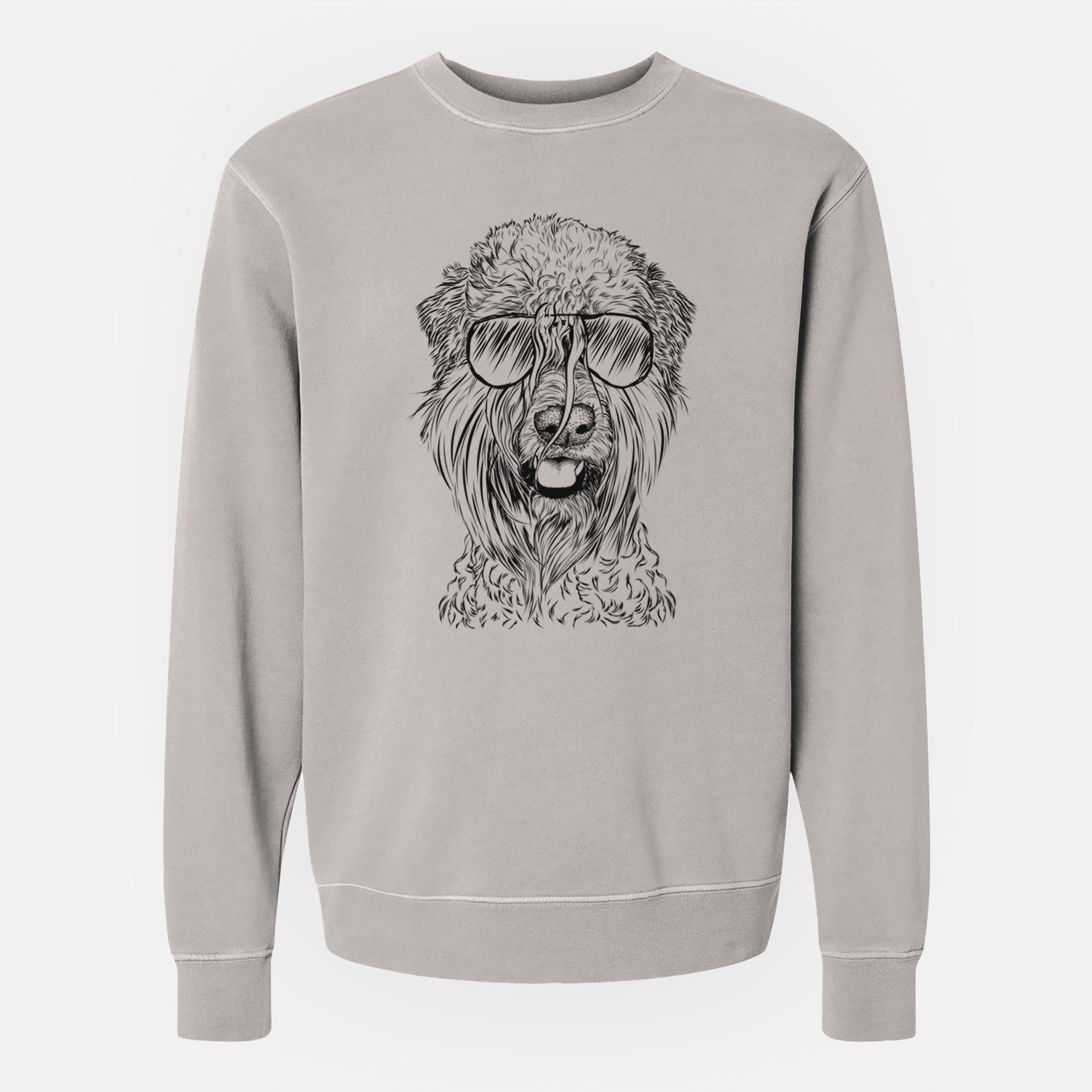 Aviator Pierre the Soft Coated Wheaten Terrier - Unisex Pigment Dyed Crew Sweatshirt