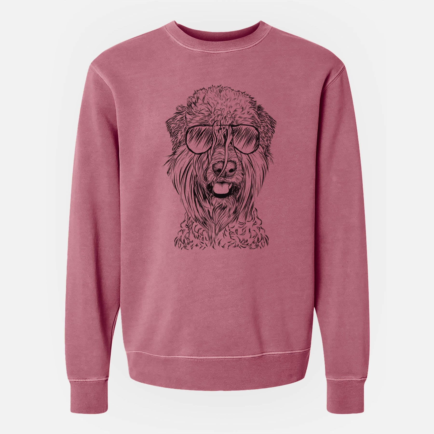 Aviator Pierre the Soft Coated Wheaten Terrier - Unisex Pigment Dyed Crew Sweatshirt