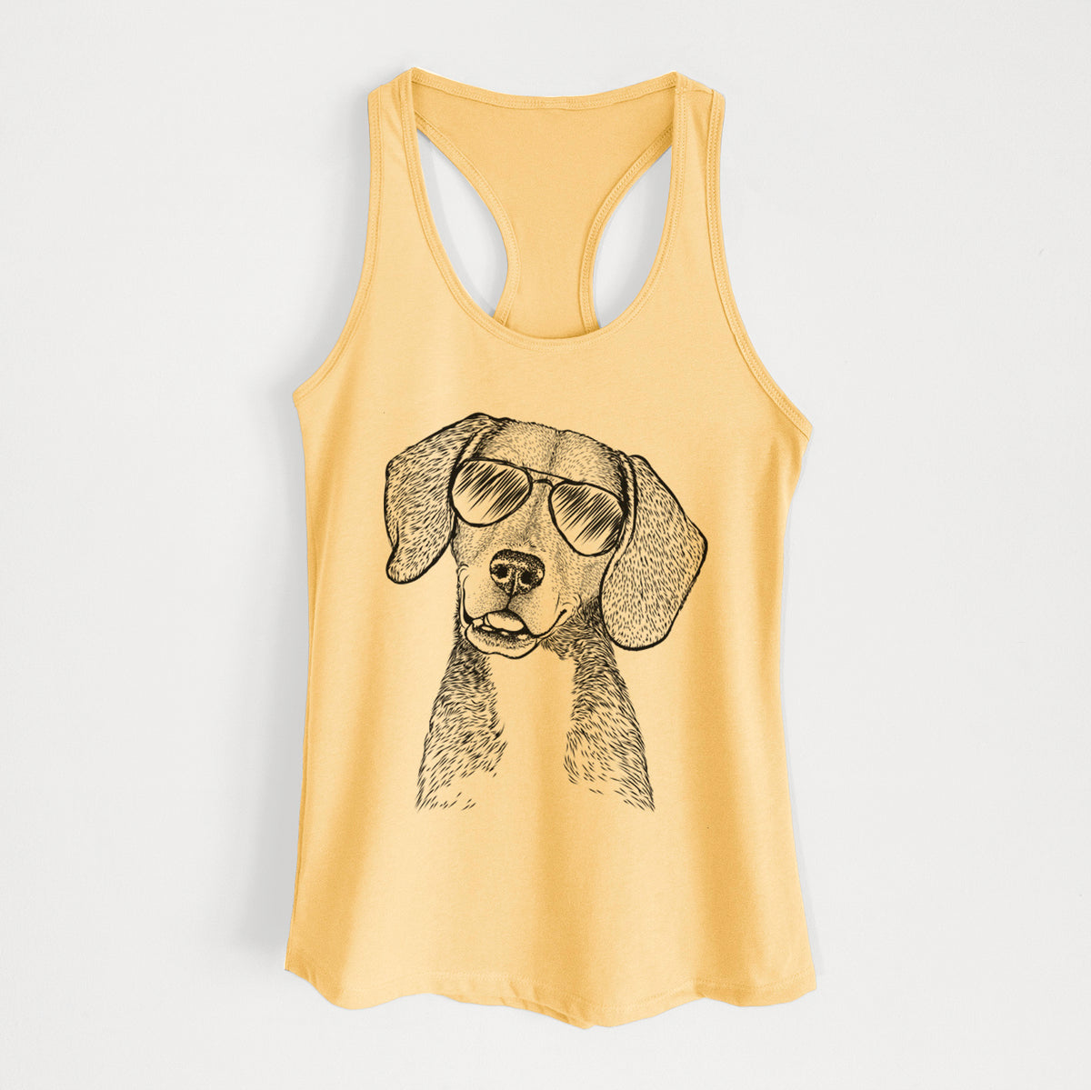 Piggy the Beagle Mix - Women's Racerback Tanktop