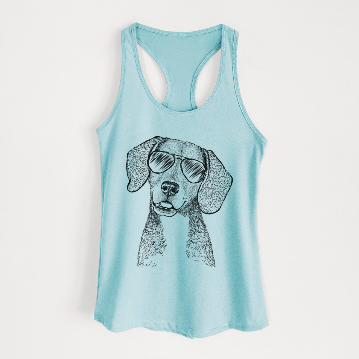 Piggy the Beagle Mix - Women's Racerback Tanktop