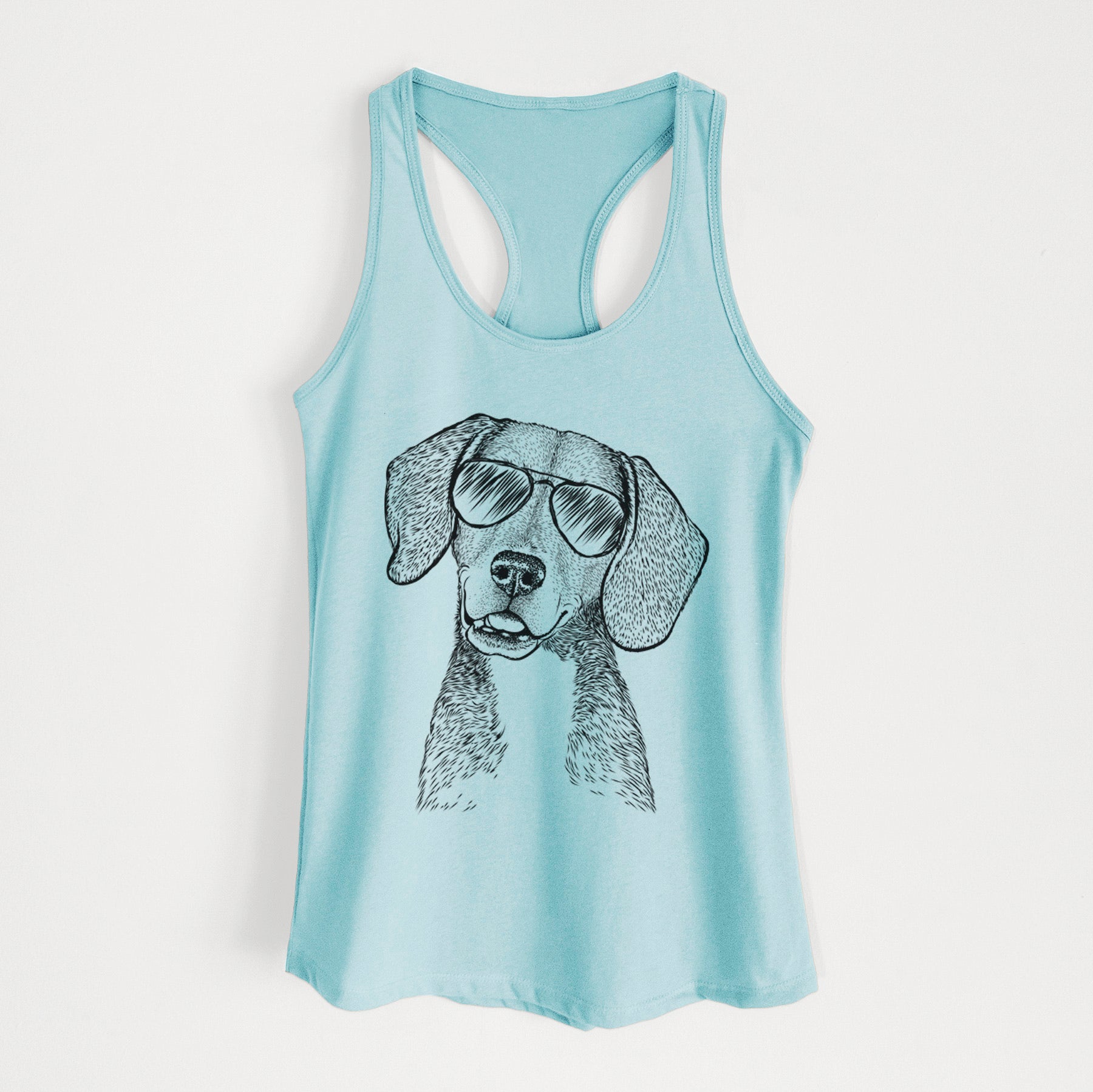 Piggy the Beagle Mix - Women's Racerback Tanktop