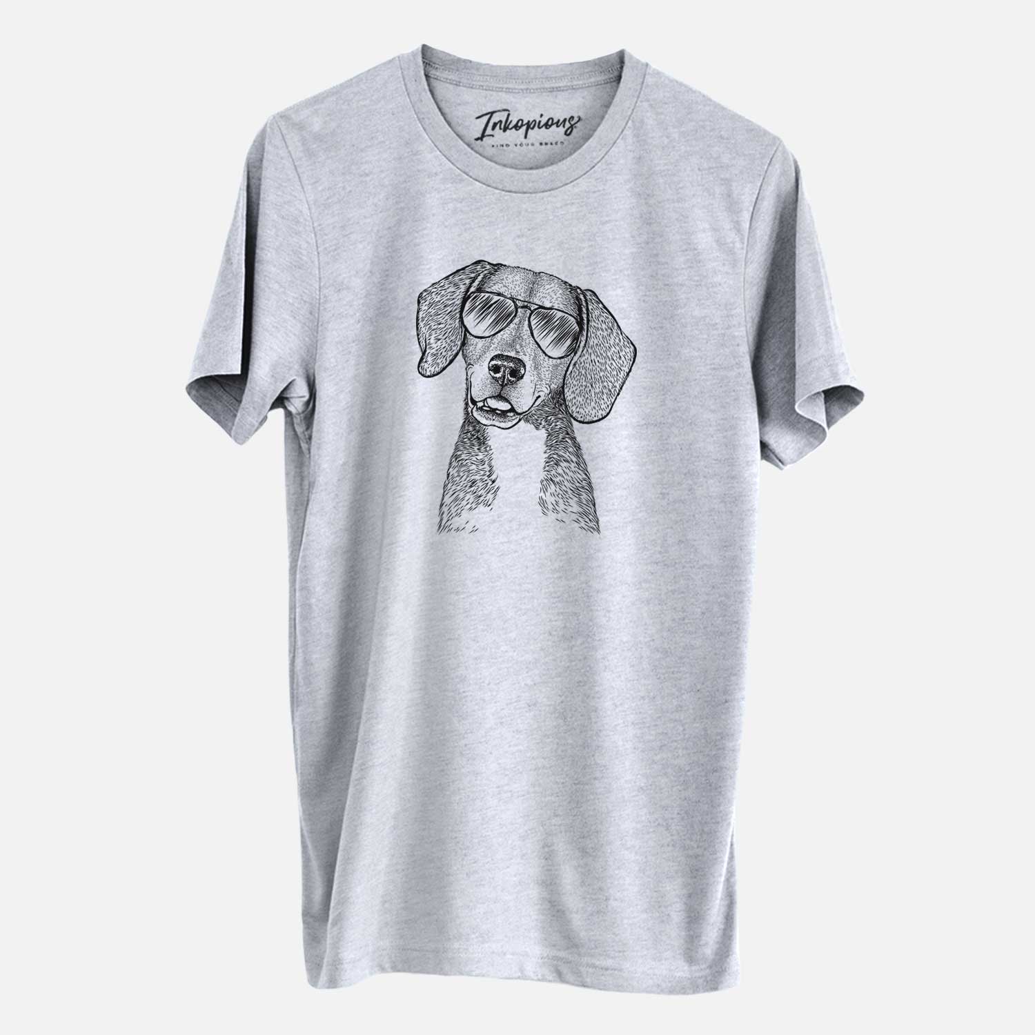 Aviator Piggy the Beagle Mix - Unisex Crewneck