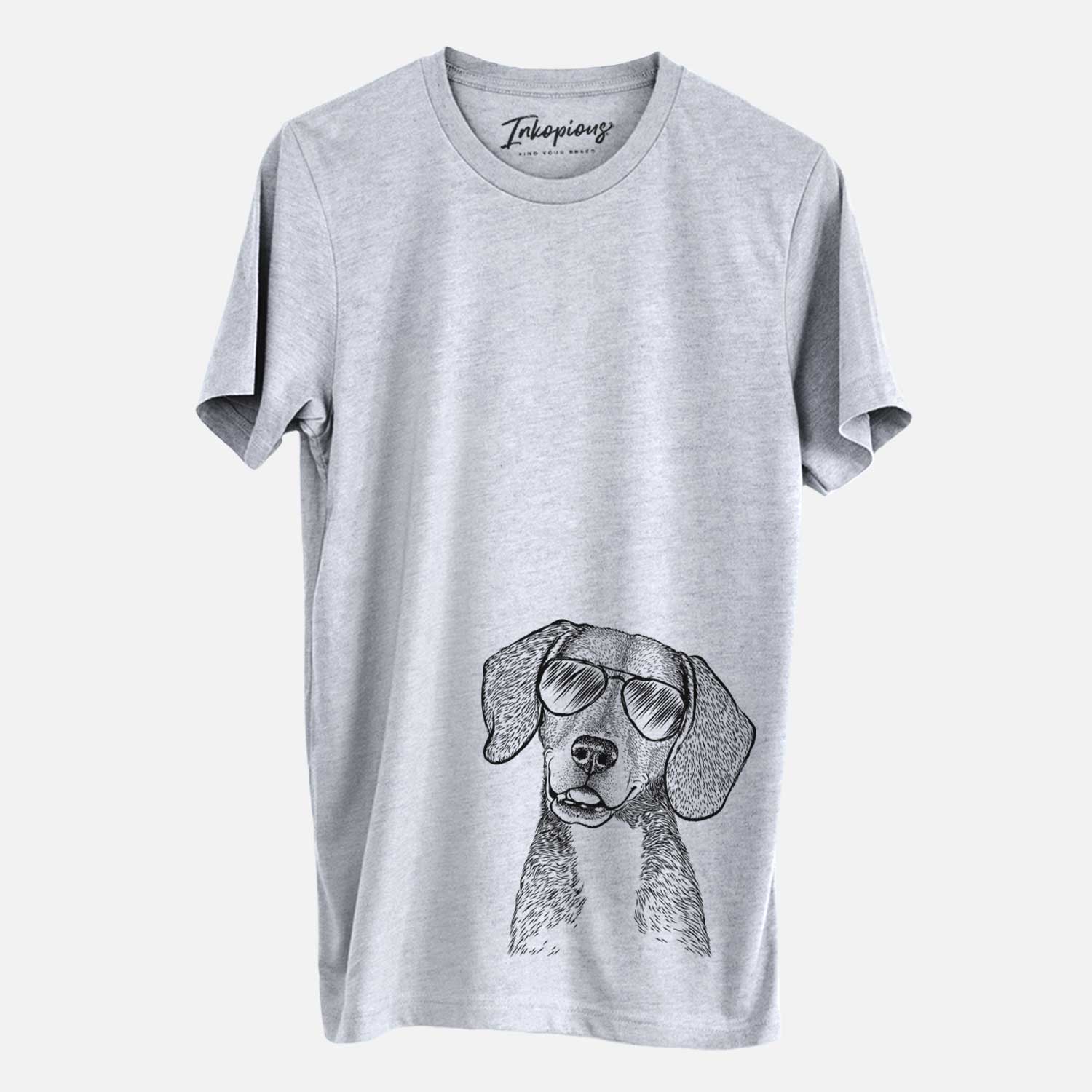 Aviator Piggy the Beagle Mix - Unisex Crewneck