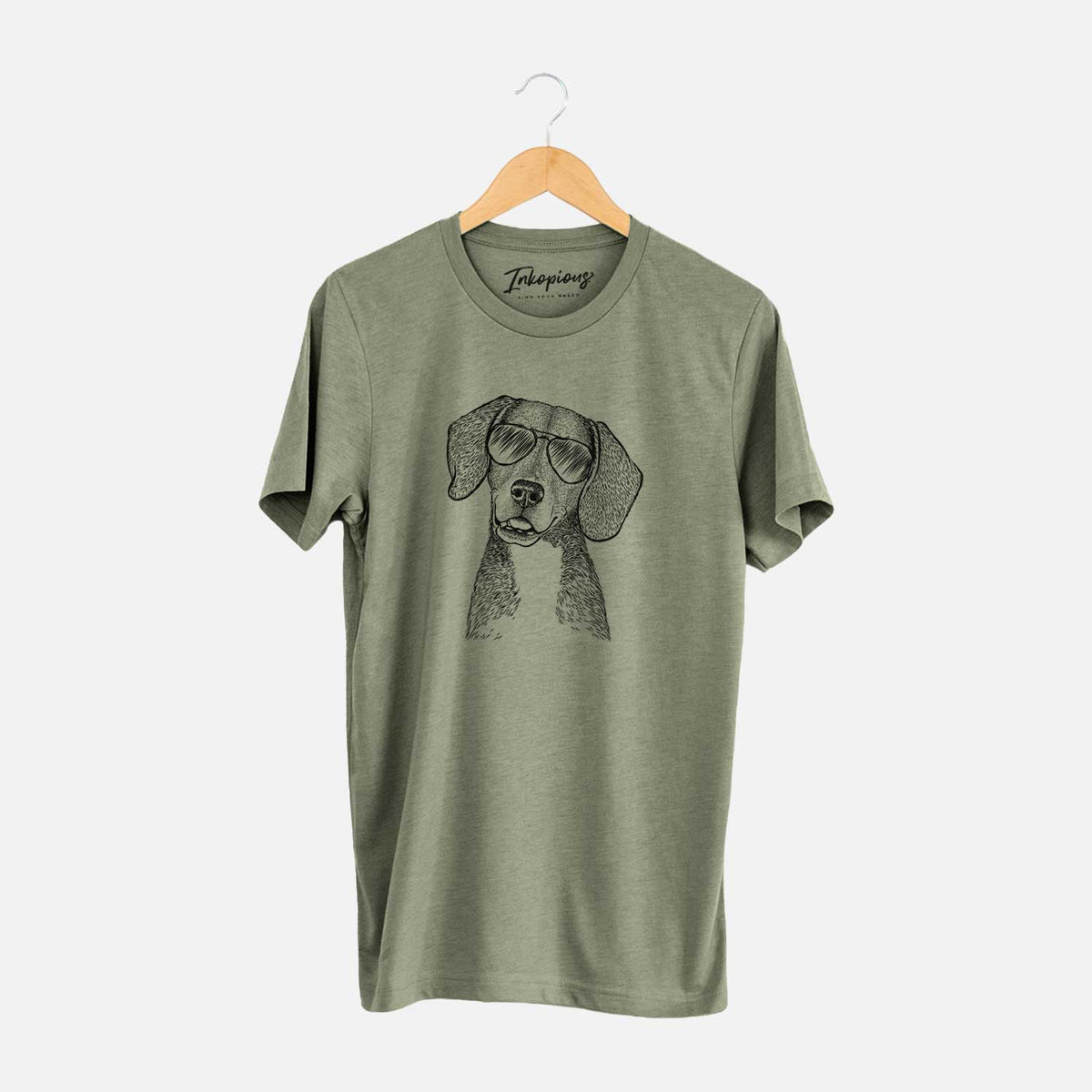 Aviator Piggy the Beagle Mix - Unisex Crewneck
