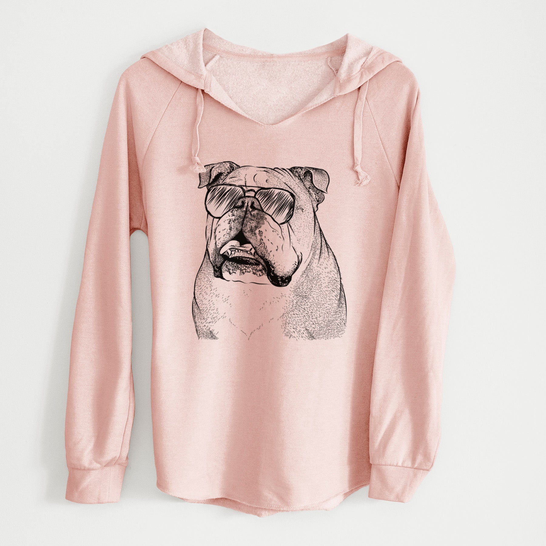 Aviator Piggy the English Bulldog - Cali Wave Hooded Sweatshirt